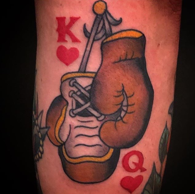 Traditional Boxing Gloves tattoo by Paul Bachman | Traditional tattoo,  Boxing gloves tattoo, Tattoos