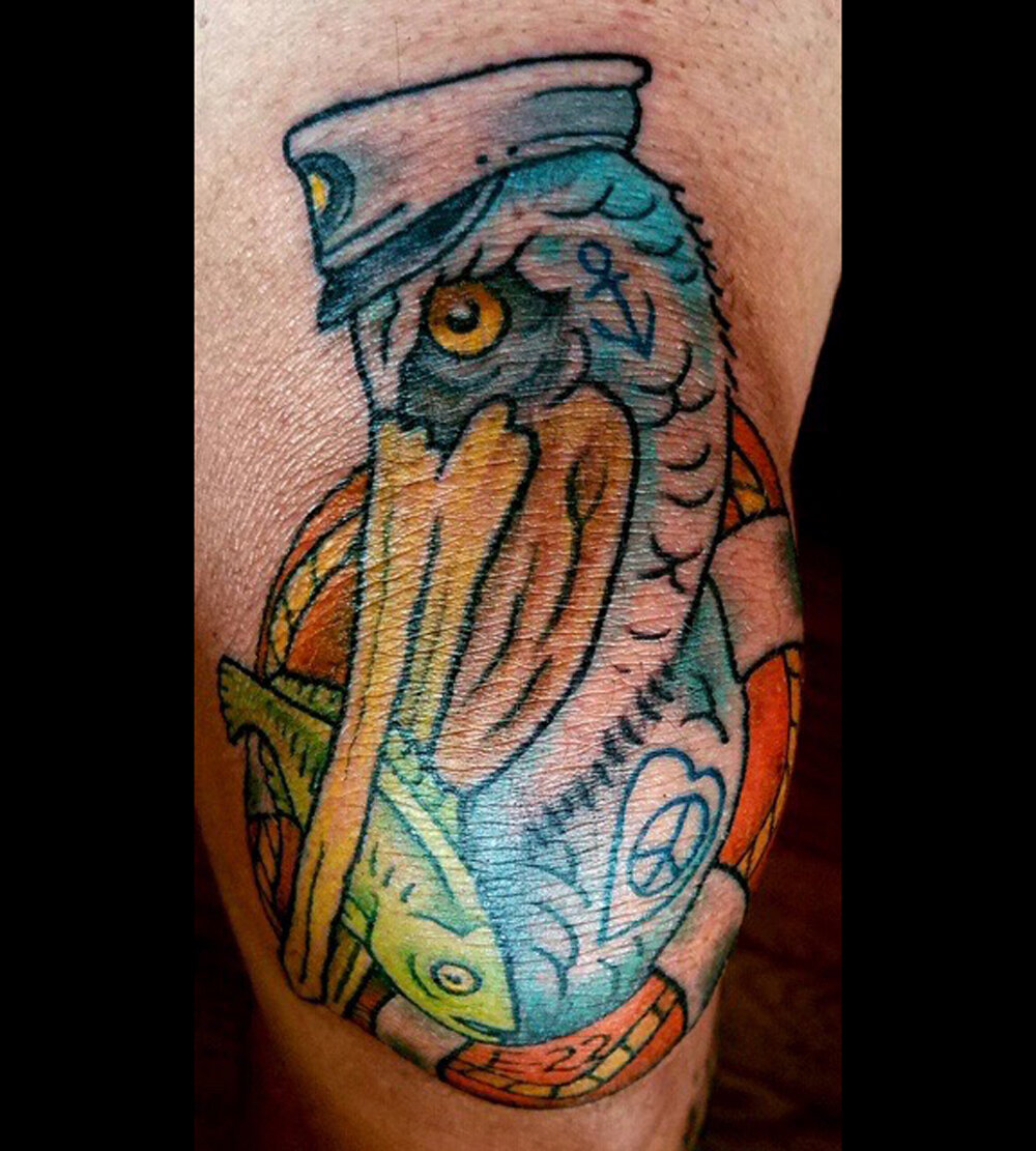 Pelican Tattoo on Forearm  Best Tattoo Ideas Gallery