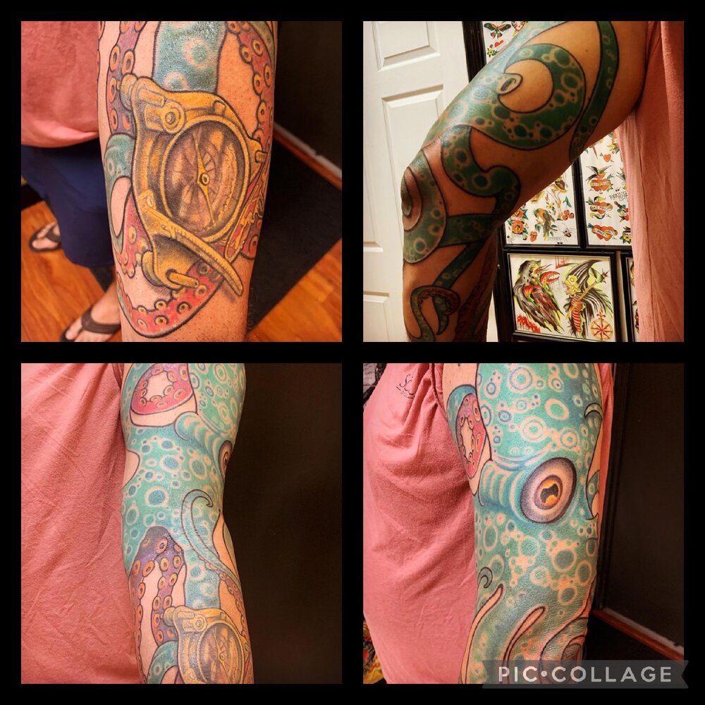 Tattoo of the Week: Giant Octopus! — Independent Tattoo - Dela-where?