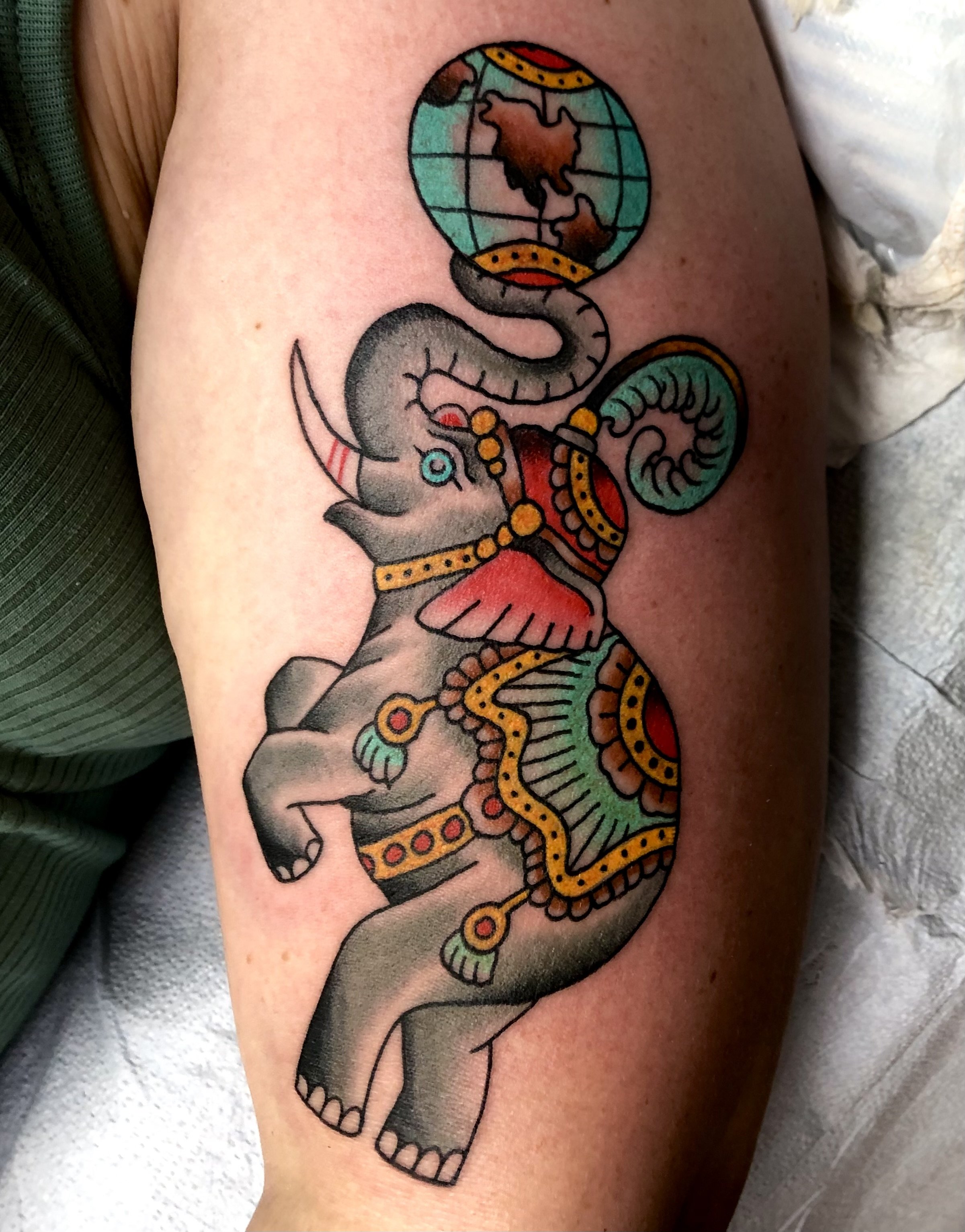 Baby Elephant Tattoo by Sam Frederick  Tattoos