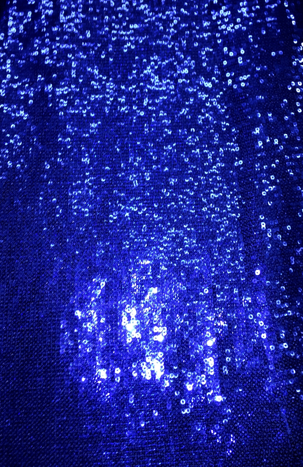 Royal Blue Victorian Egg Tulip Sequin Mesh 4-Way Stretch 55” Wide