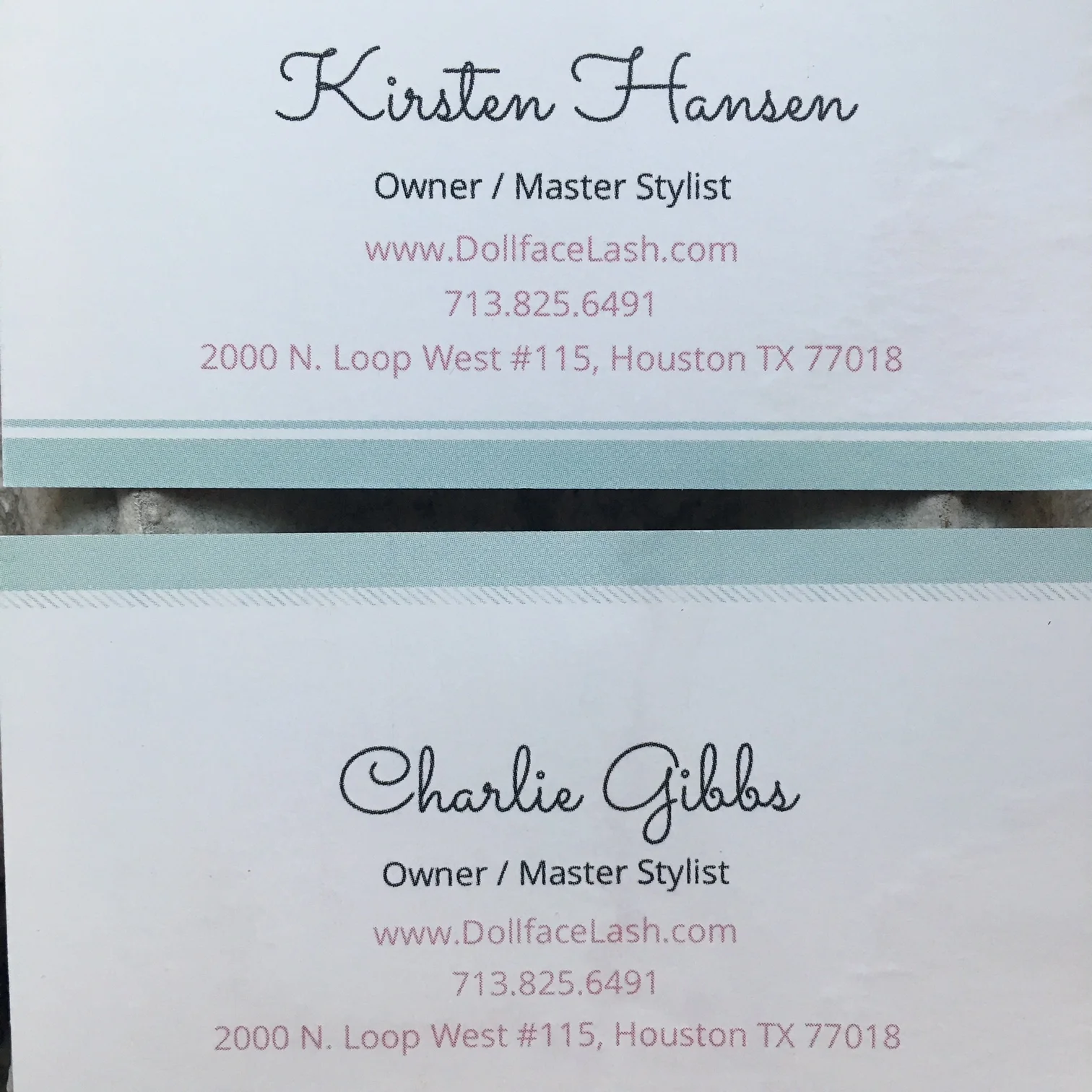 Contact information for Kirsten and her partner Charlie - both are fabulous at what they do! Don't forget to ask for the @deepicam discount ;) 