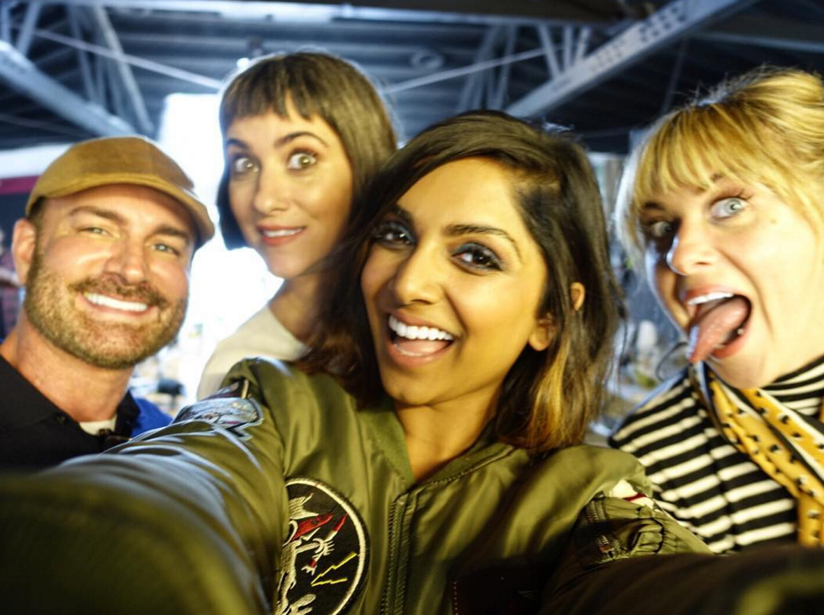 Post video shoot with the best glam squad ever Ben Ruiz aka Director of Global Creative Artistry for Laura Mercier & the coolest sisters ever Jenn Streicher (MUA extraordinaire) & Ashley Streicher (hair mastermind)