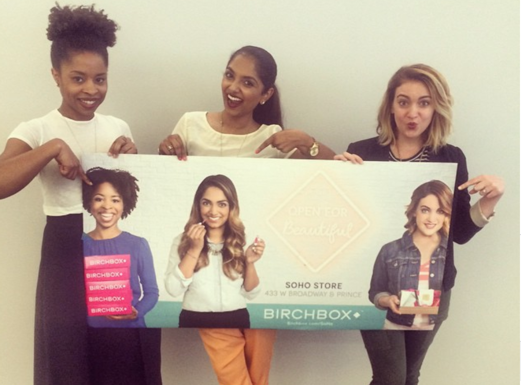 My Birchbox days - this billboard was all around Soho