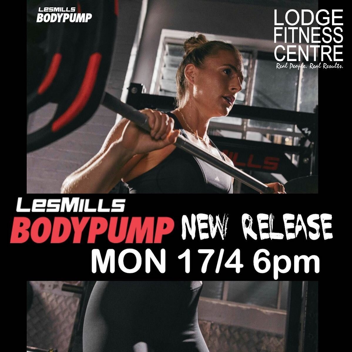 Max Reps! Check out the new BODYPUMP Monday night! Bookings open now on the app #livelodgefit
