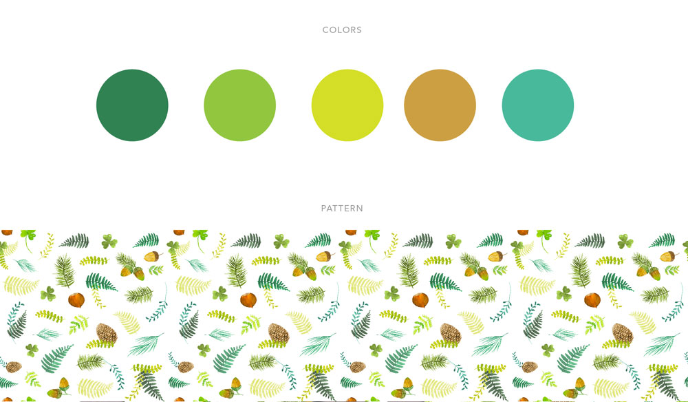 Colour palette and pattern