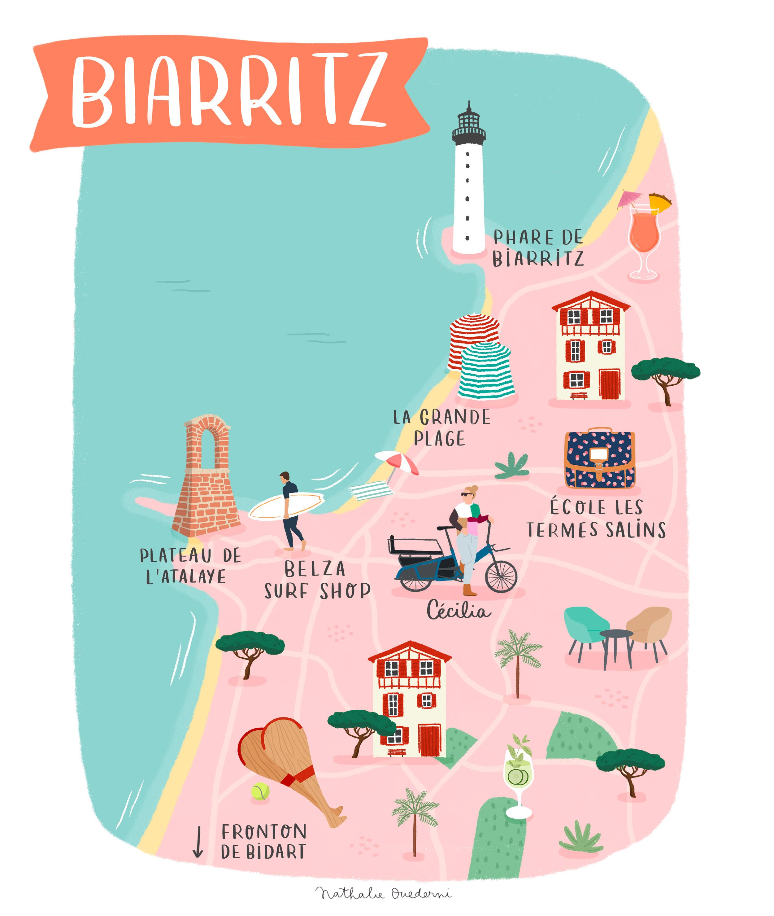 Custom_map_illustration_personalized_map_biarritz_illustrated_map_travel_illustration.jpg