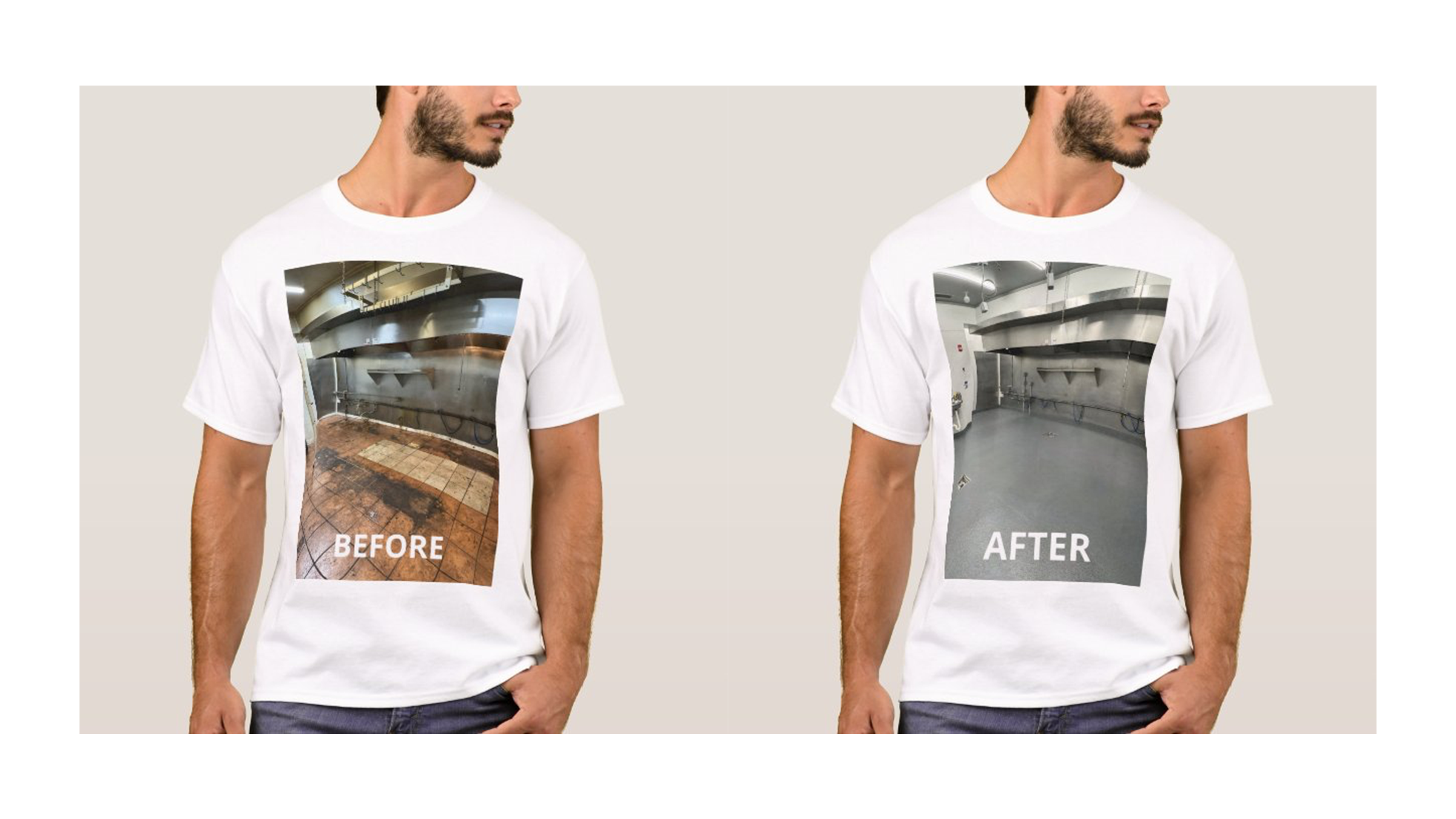 We made tongue in cheek t-shirts to get people in the community talking. It caused quite a stir as it got everyone talking and even caught the attention of the previous owners!