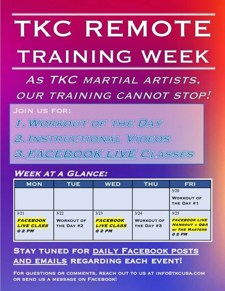 The Beginning of TKC Remote Training Week