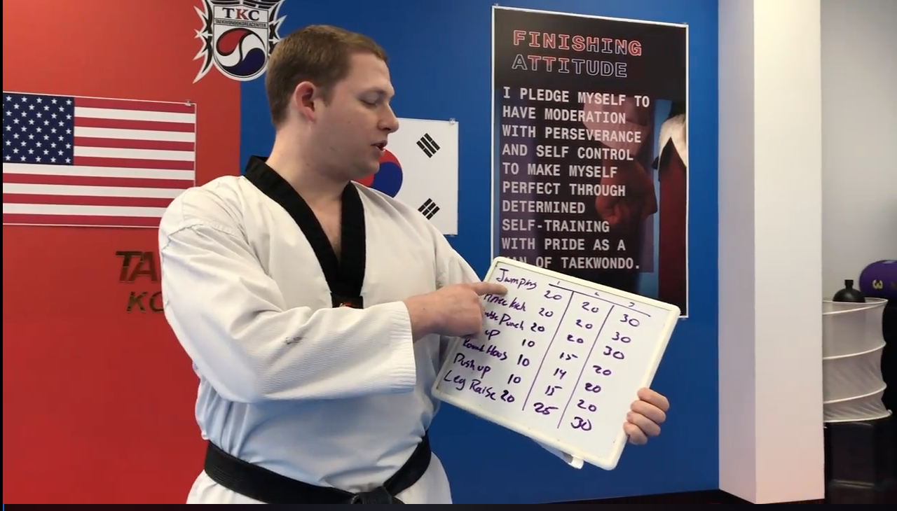 TKC Remote Training Week - Work Out of the Day