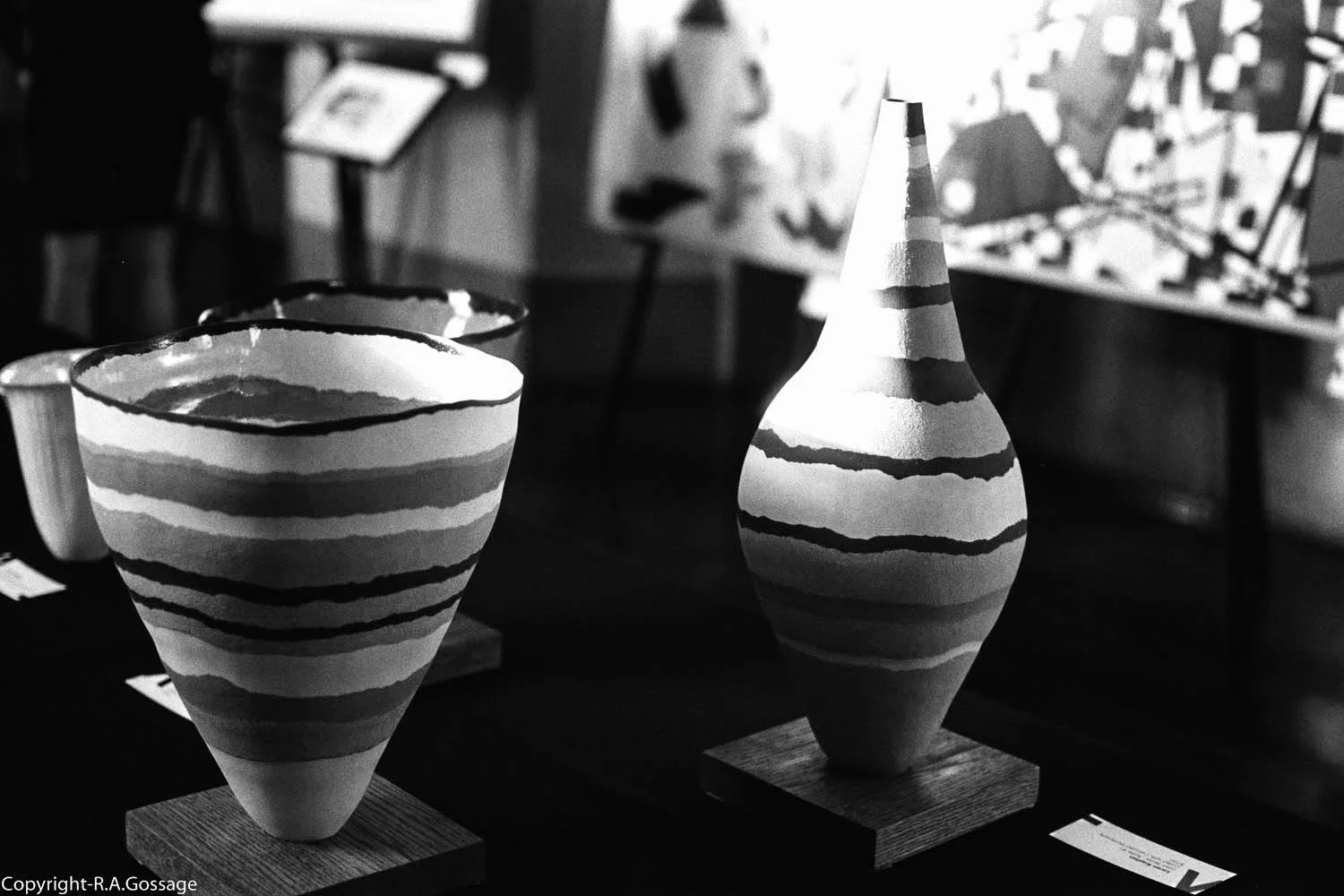 Ceramic bowls by Loren Kaplan, Photo courtesy of Robert Gossage
