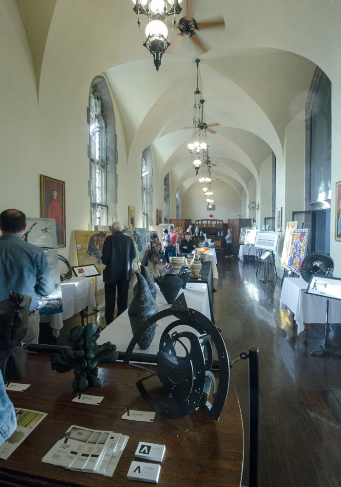 The dining hall of the Gallery Grill Restaurant in Hart House, University of Toronto