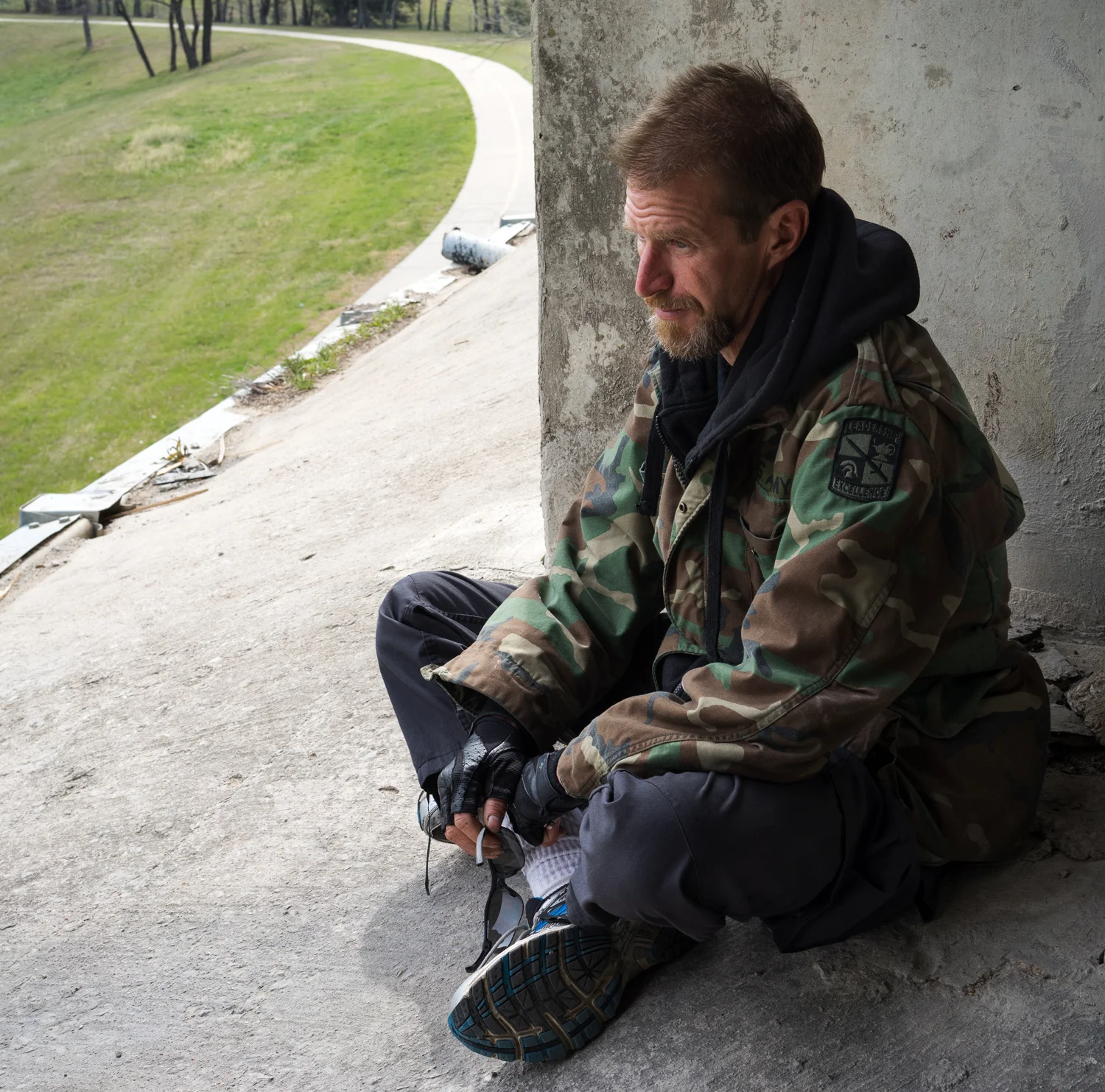 Chris, Riverside Drive Bridge, March 7, 2014. Terry Evans