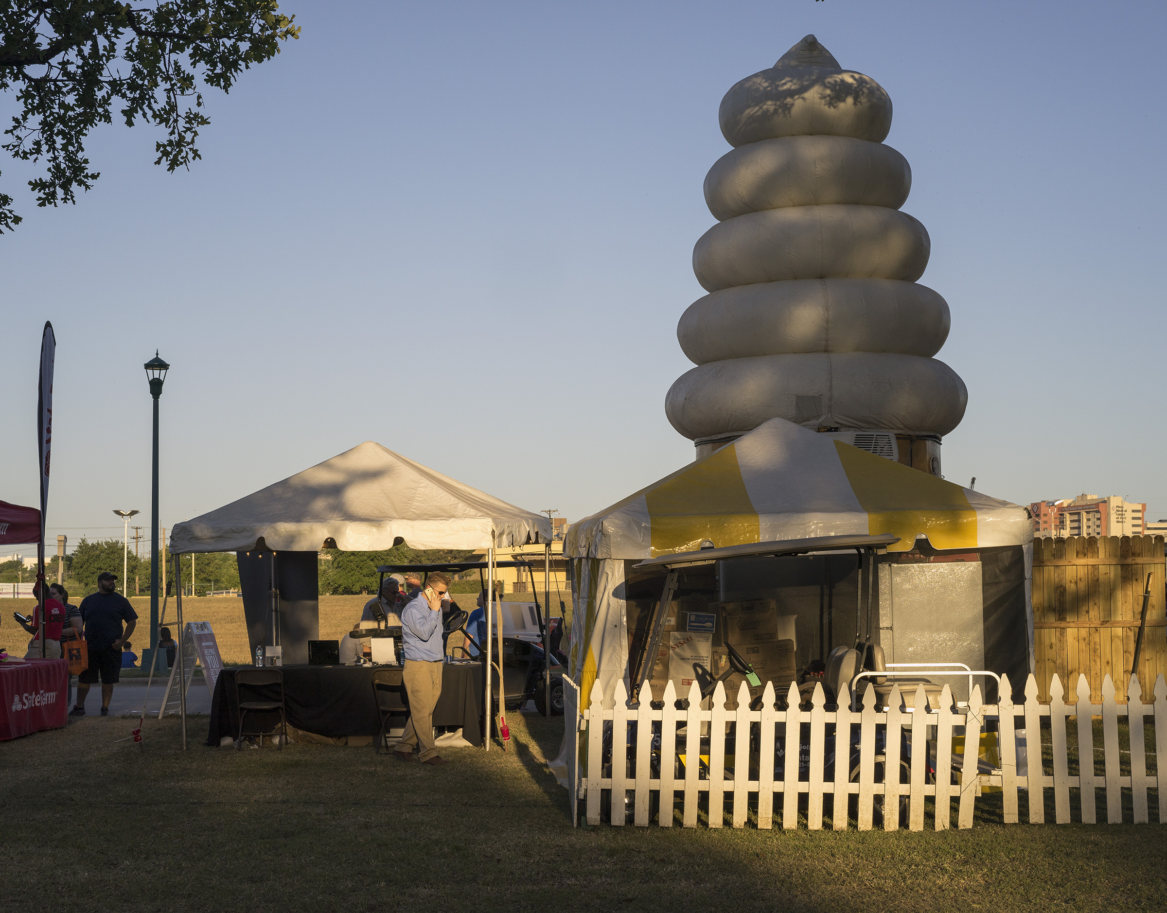 Soft ice cream, Mayfest, Trinity River, May 3, 2014. Terry Evans