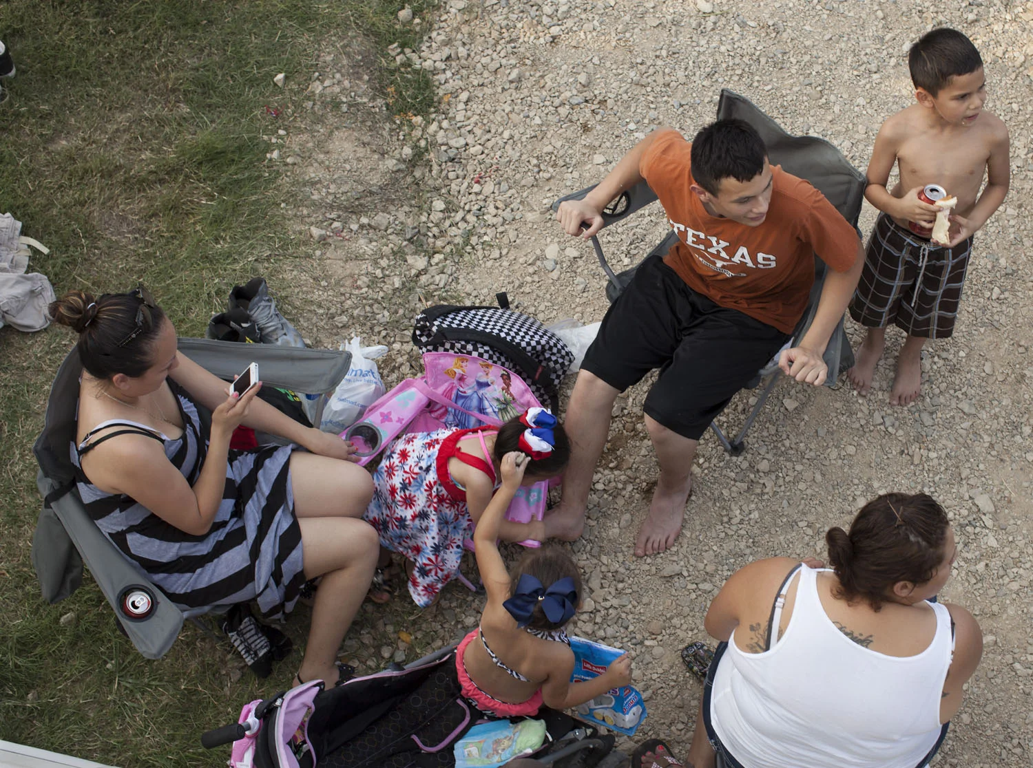 Family, Trinity River, July 4, 2013. Terry Evans