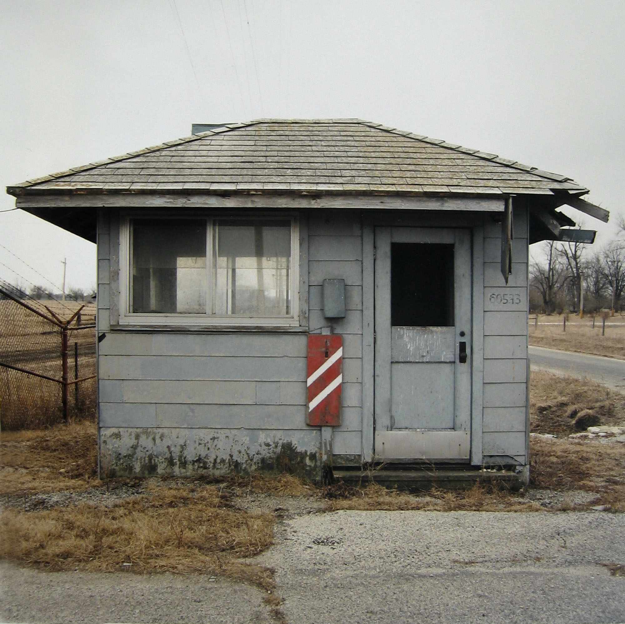 Guard house at Gate 10, February 15, 1996