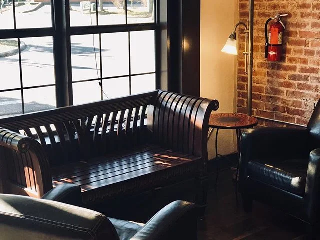 Currently have a vintage bench by the window. It’s a lovely sitting place in this cool morning light! #crestviewfl