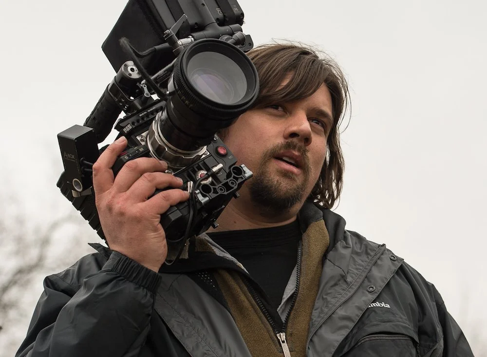 Jeremy Osbern with a film camera