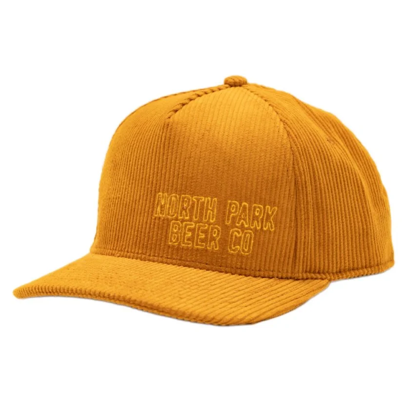 Golden Logo Corduroy Hat — North Park 