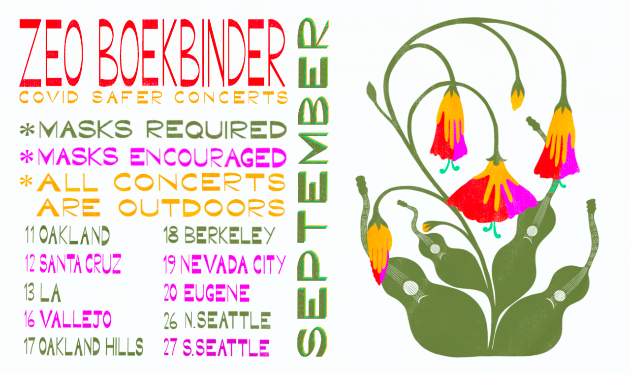House Concert (Masks Required) - Oakland Hills - w/ Zeo Boekbinder