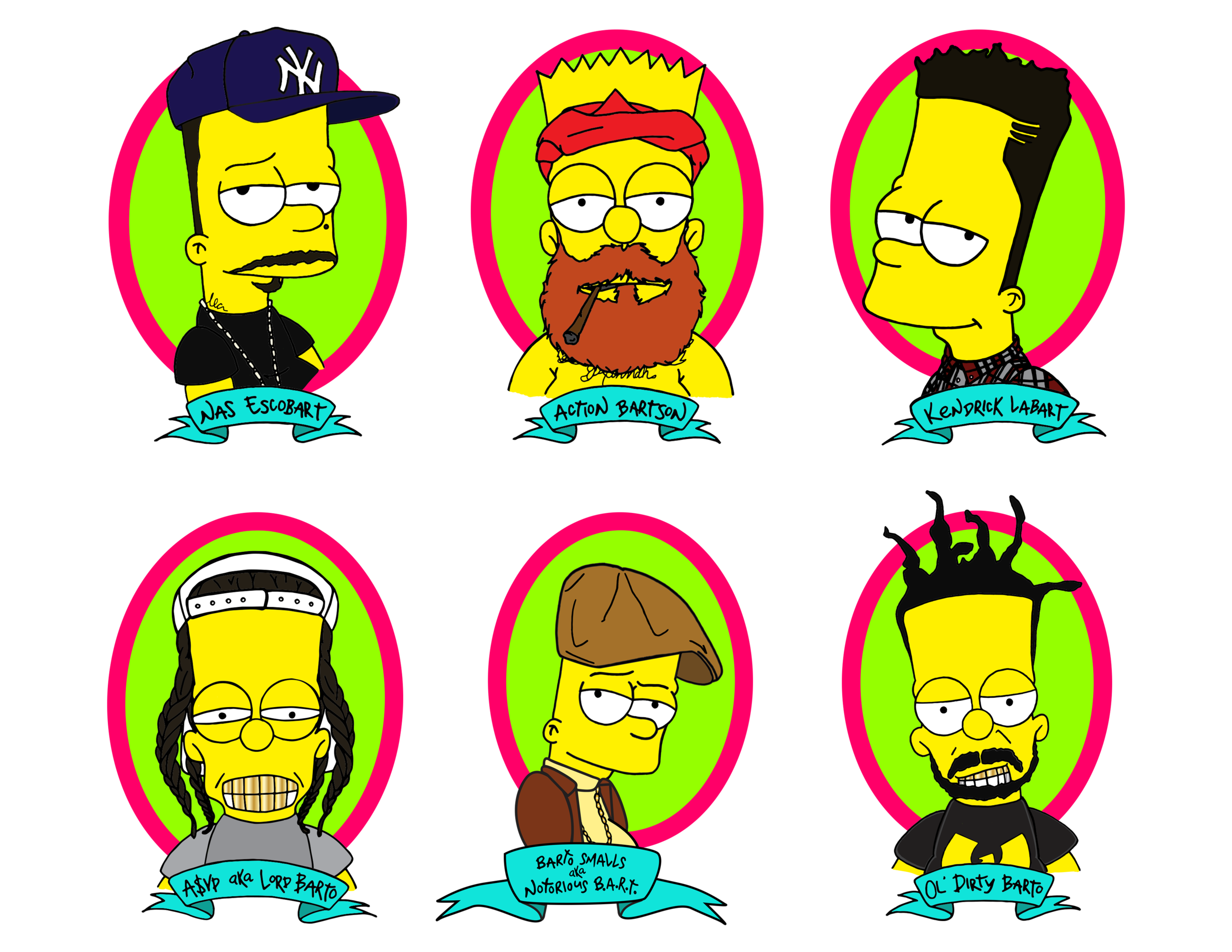  Bootleg Bart Hip-Hop Heads 