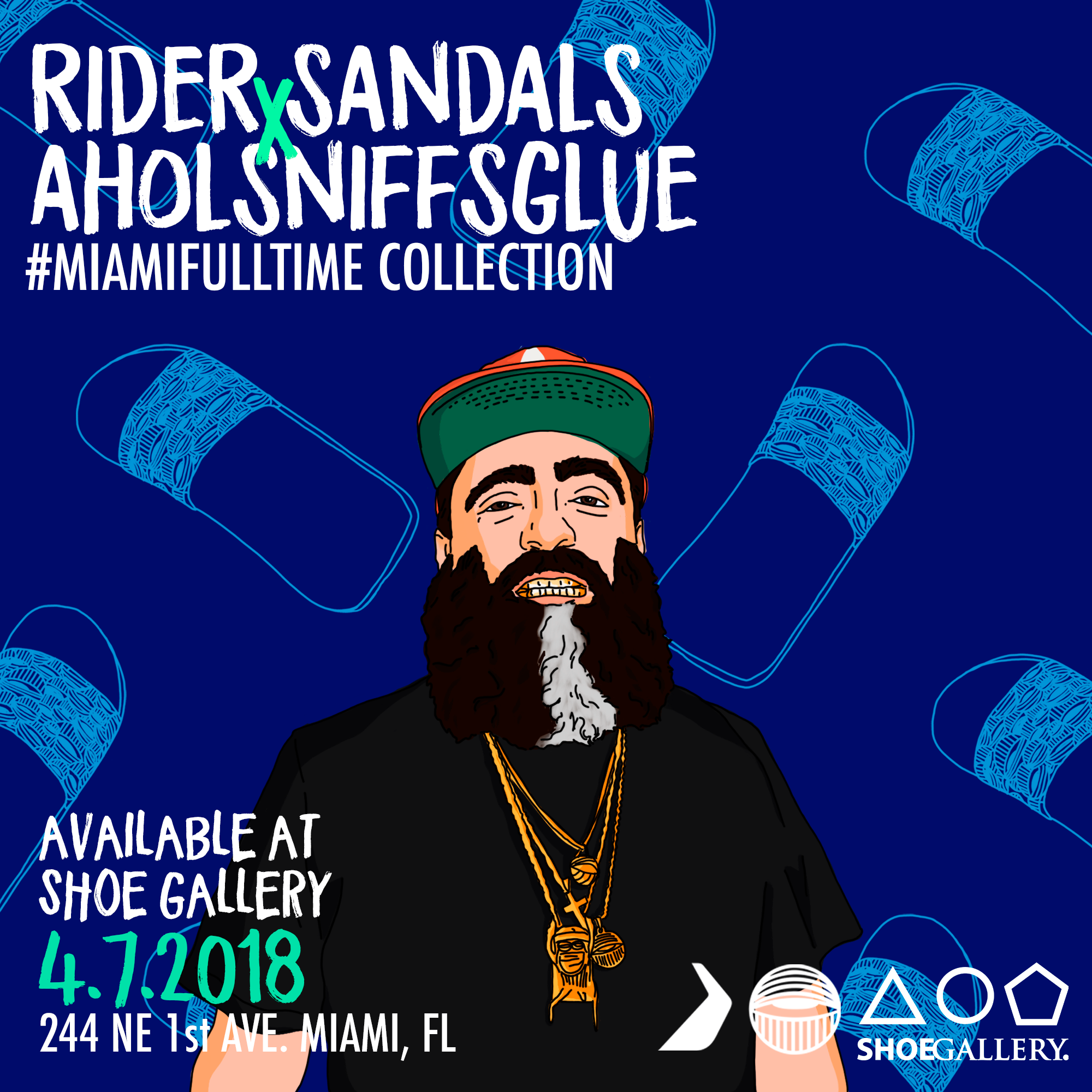  Rider Sandal X Aholsniffsglue Event Flyer 