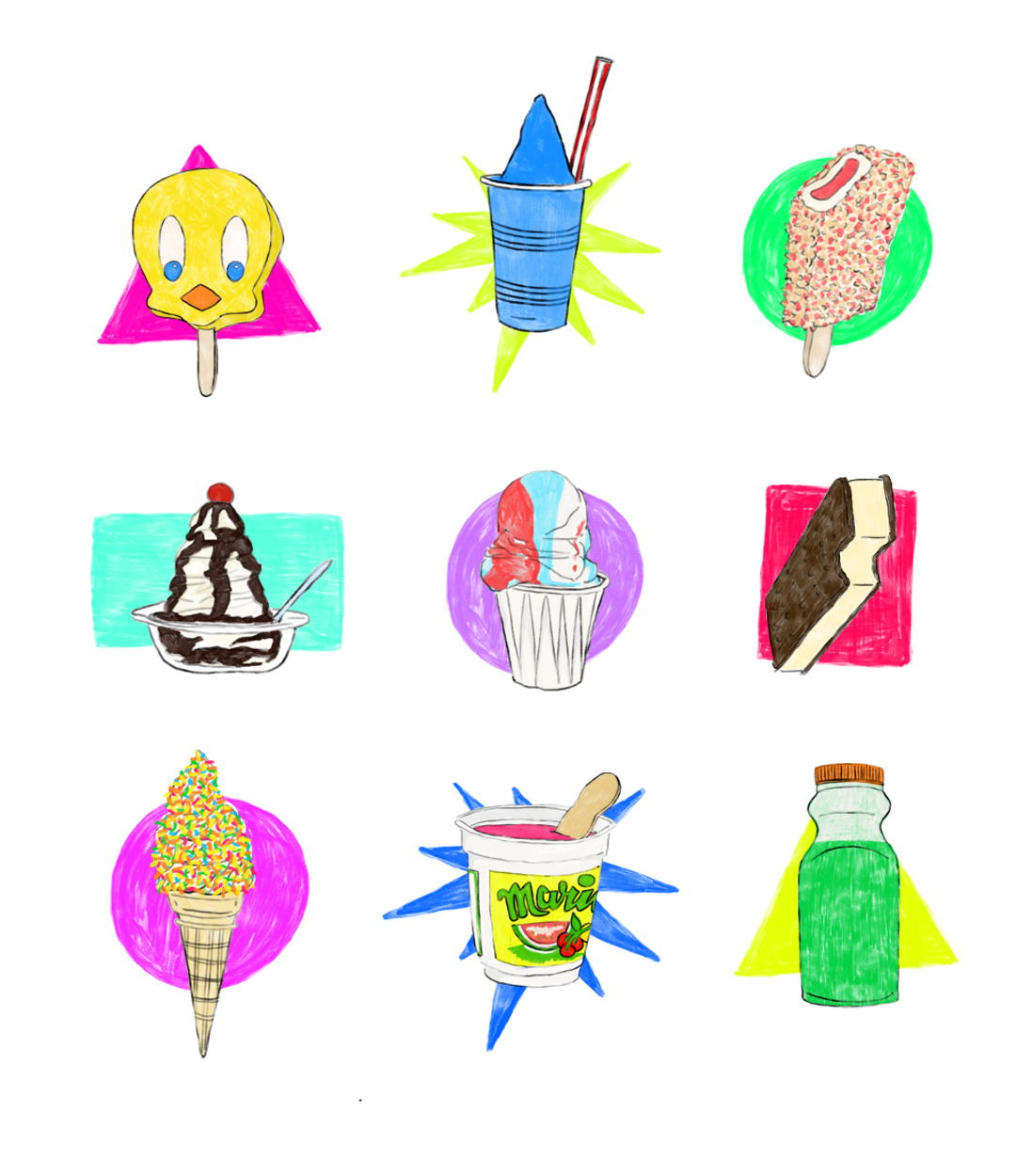 Summer Sweets Menu