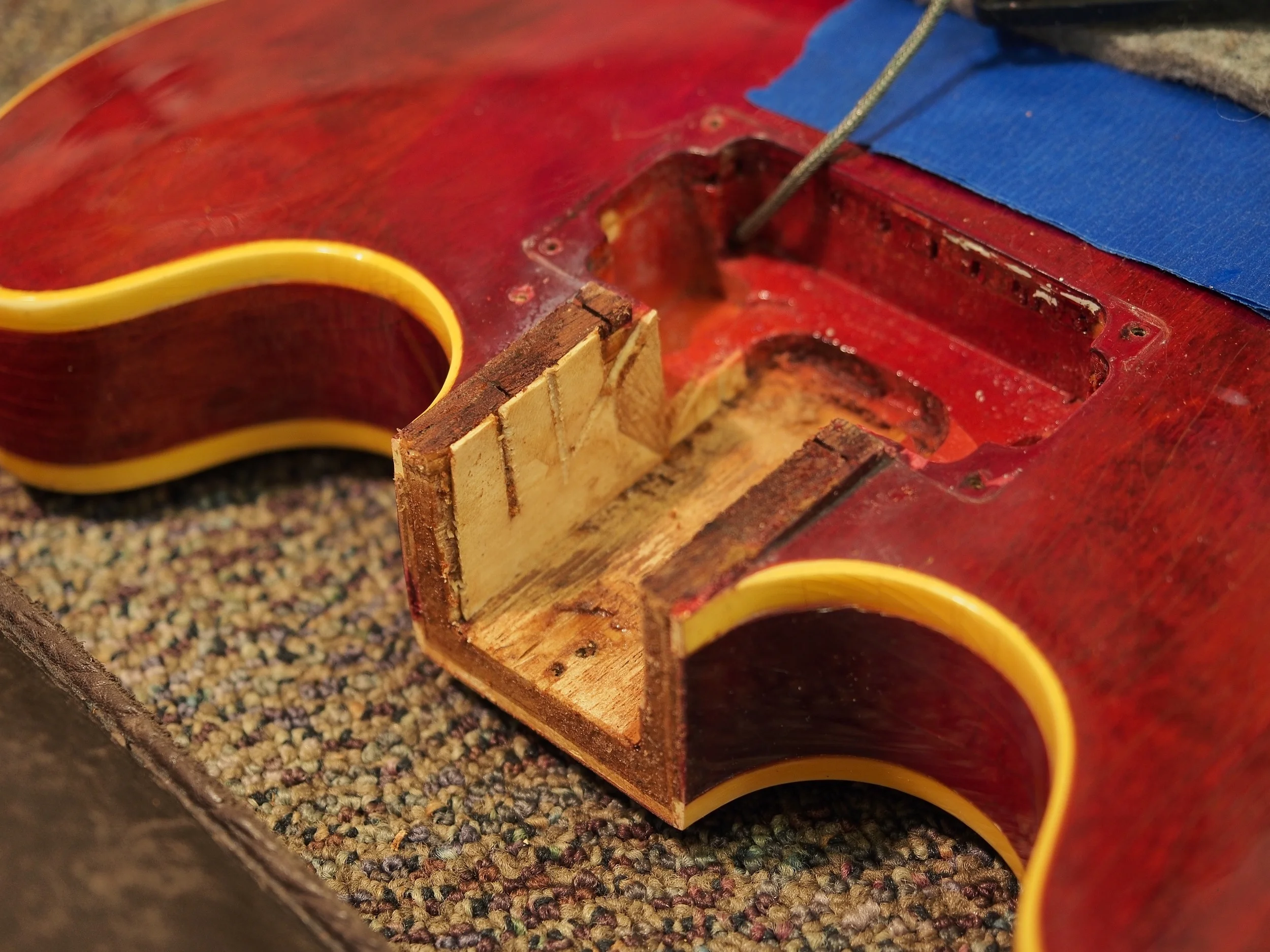 A little cleanup and it'll be ready for the new neck.