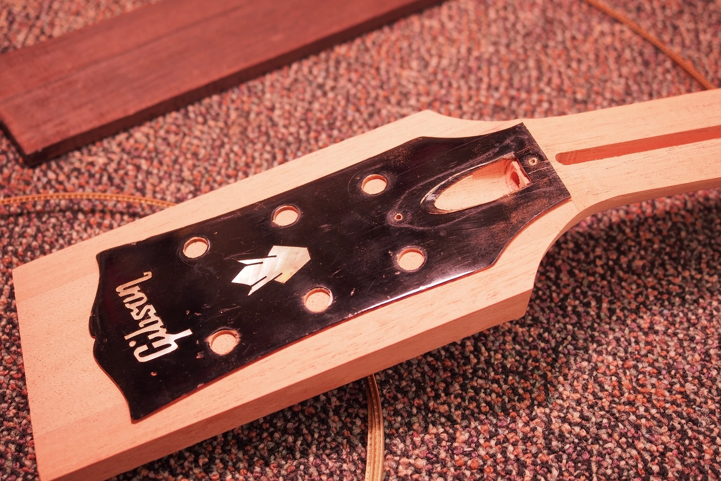 Check that out. Ready to glue down. A little bit of finish touch up, and no one will ever be the wiser.