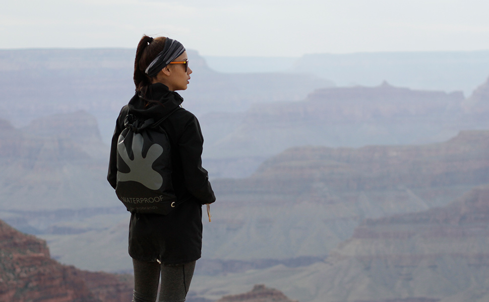 geckobrands waterproof drawstring 2.0 backpack