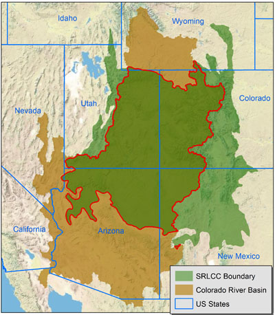 Colorado River Drainage within the Southern Rockies LCC boundary