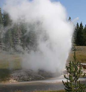 Riverside Geyser, Yellowstone National Park, WY.