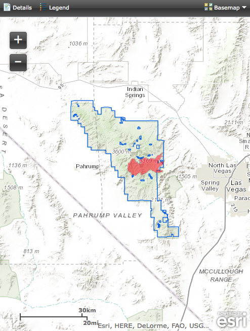 Map of the most recent status of Groundwater Dependent Ecosystems (GDE) surveyed by Northern Arizona University (NAU) for the Spring Mountains National Recreation Area in Nevada. (Navigable map coming soon).