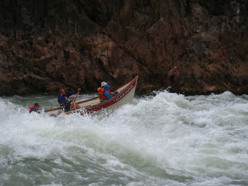 We will bring both rafts and dories -- elegant boats that offer an exciting and surprisingly stable ride. Photo by Kevin Porter.