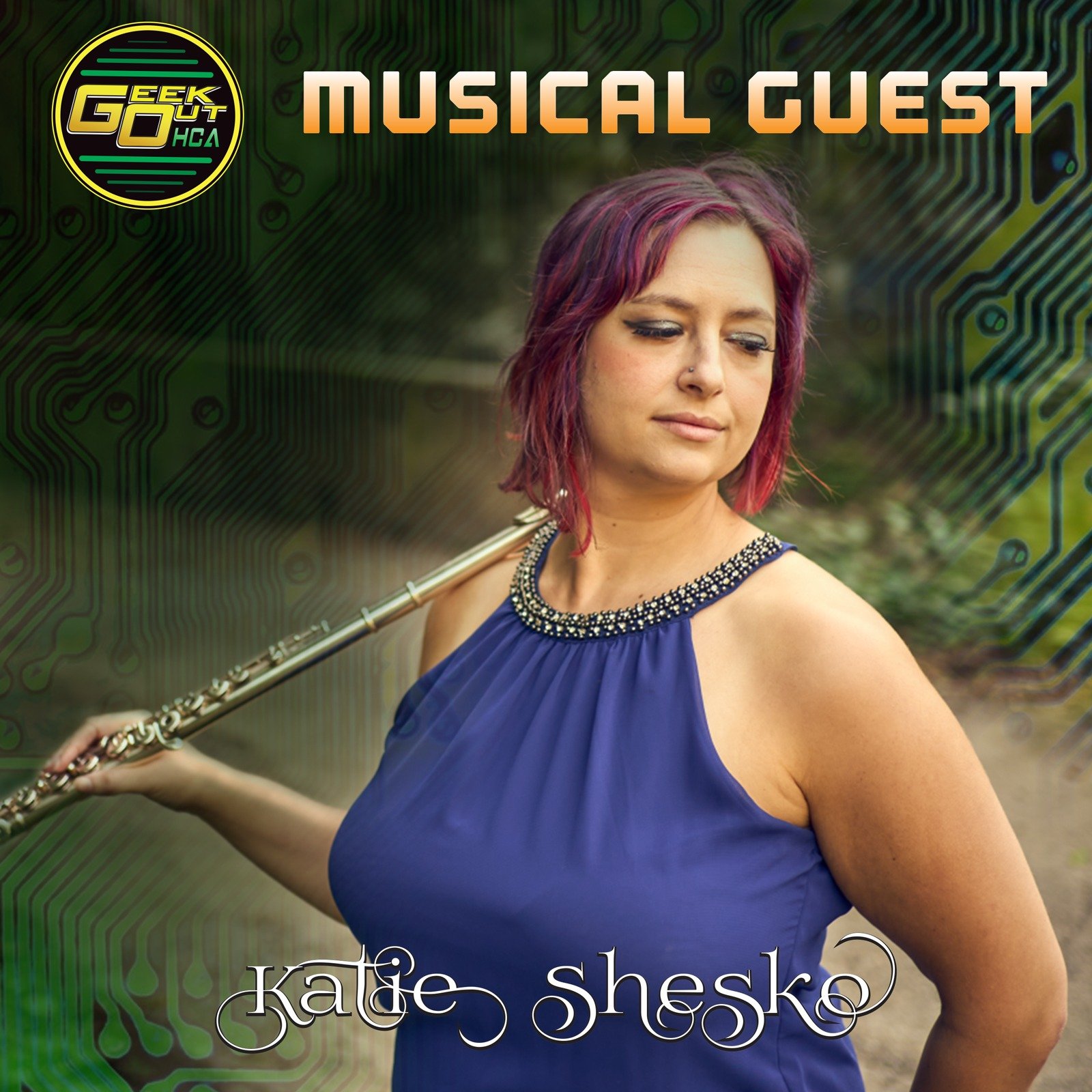   Join us in welcoming the talented Katie Shesko!    Katie Shesko is a multifaceted artist, renowned for her exceptional talents as a flutist and her dedication as a speedrunner. She plays captivating renditions of video game and anime music, through