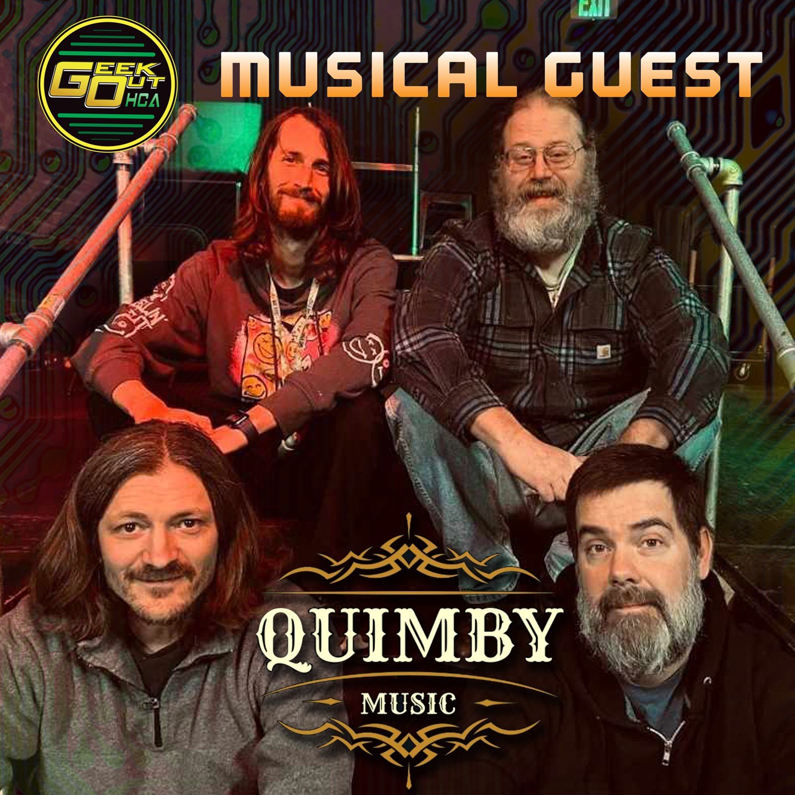   We're excited to announce another musical guest, Quimby! Quimby is a 4 piece jam rock band out of Richmond, Indiana. Coming from diverse backgrounds, a combined 110 years of experience on stage, and a deep love for all music this combination takes 
