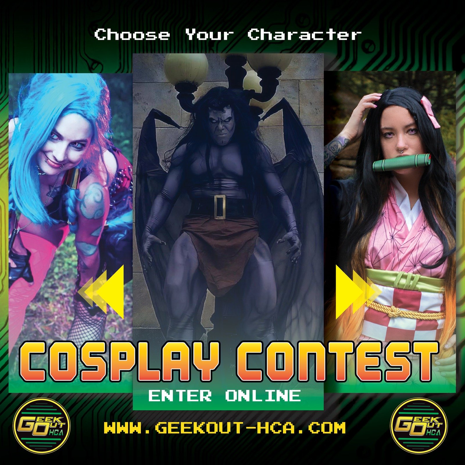   COSPLAY CONTEST ANNOUNCEMENT   We're so excited for our 9th annual cosplay contest! Get your Geek on with your best cosplays to enter for a chance to win! The contest will take place Saturday June 8th of the event and directly following the contest