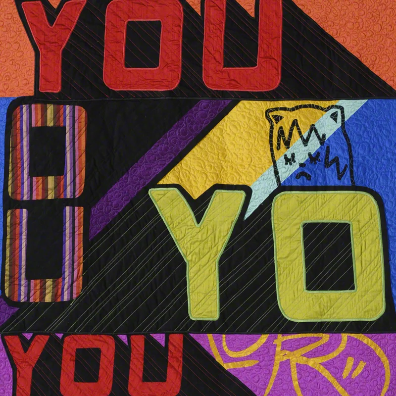You and I, 36" x 36", Silk and Cotton Quilt, ©2012
