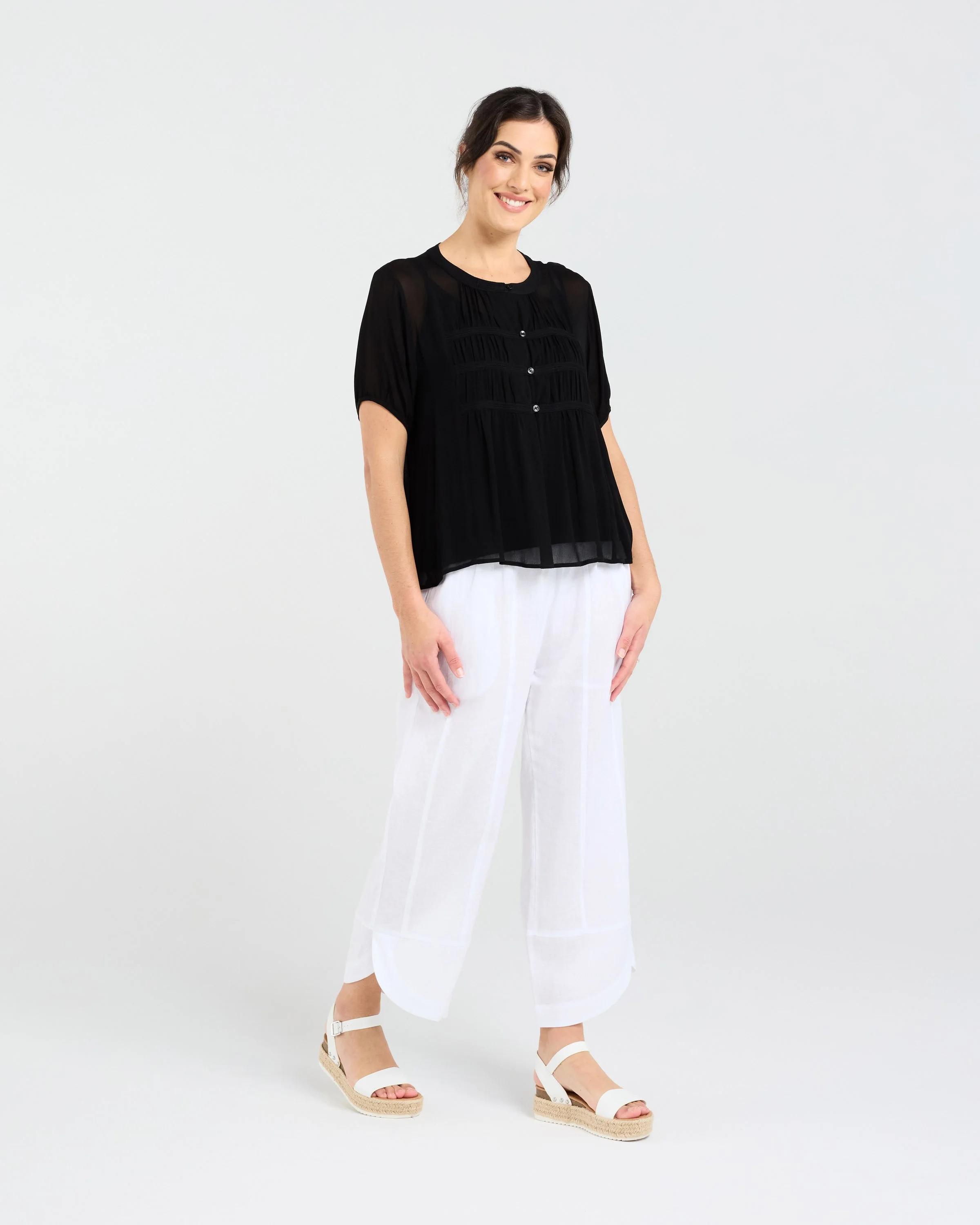Blackstone Hilarie Gathered Front Top