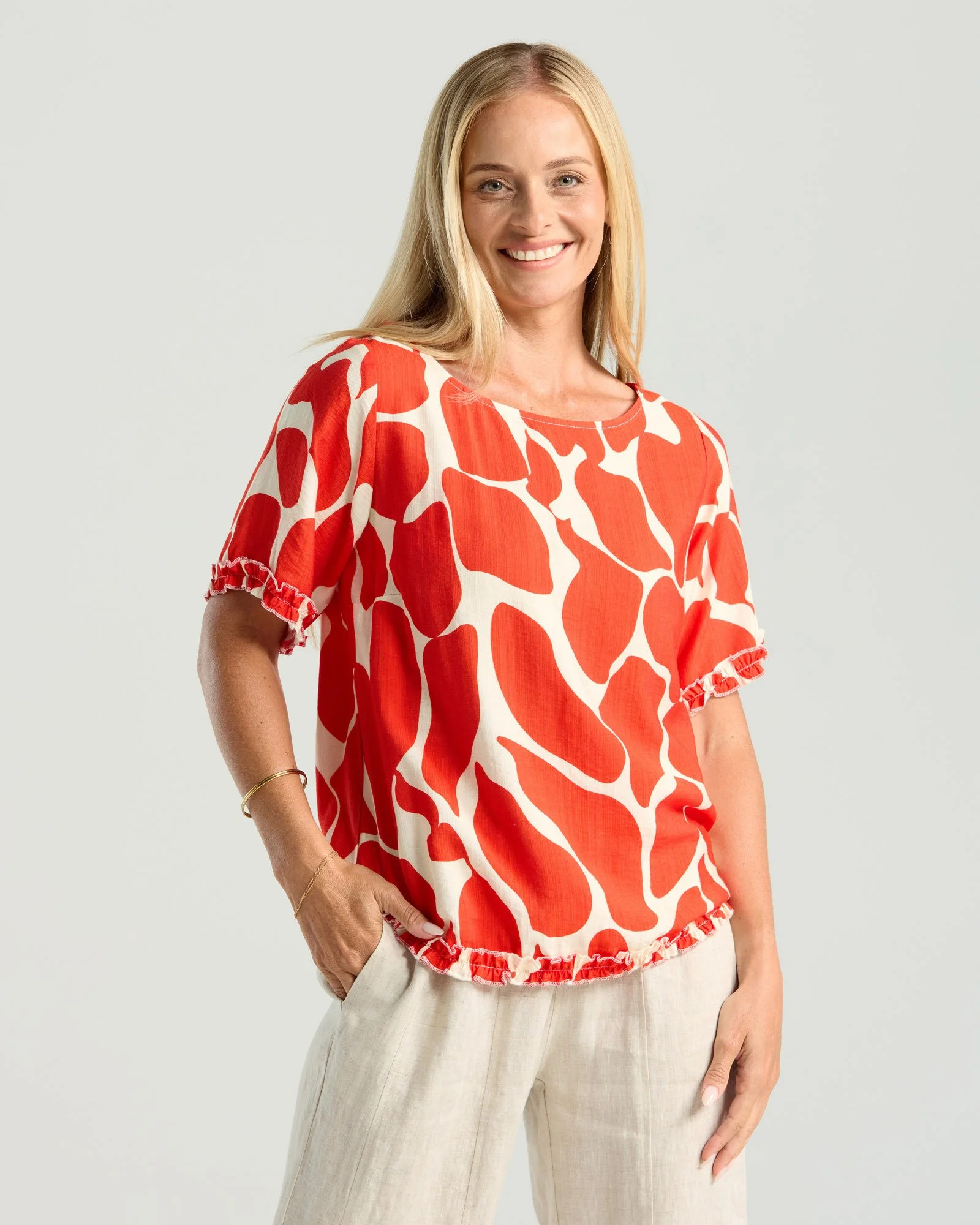 Blackstone Lydia Frill Top
