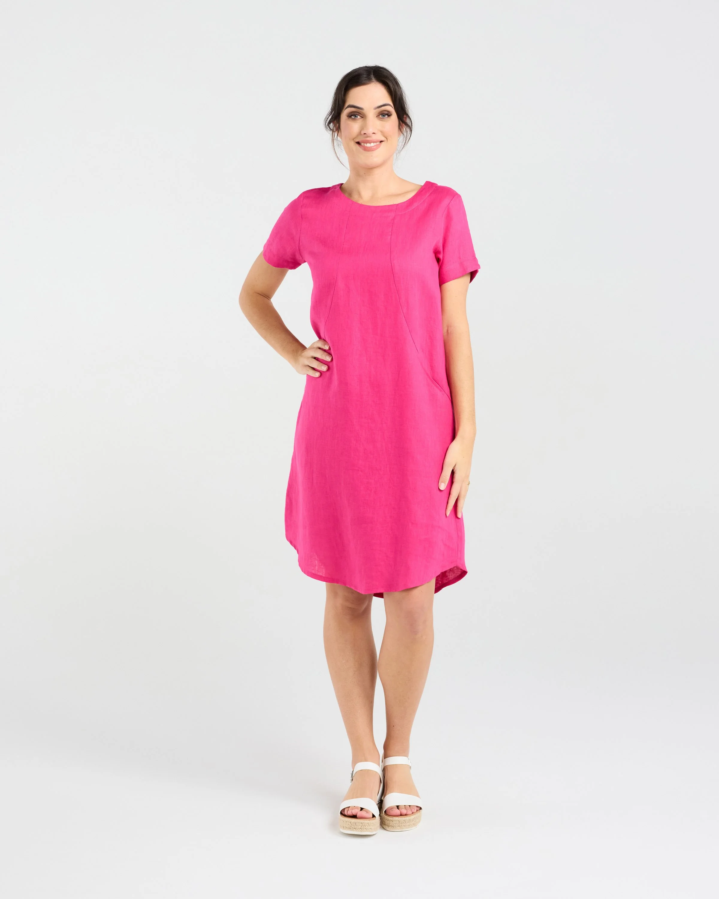 Blackstone Dianne Short Sleeve Panelled Dress