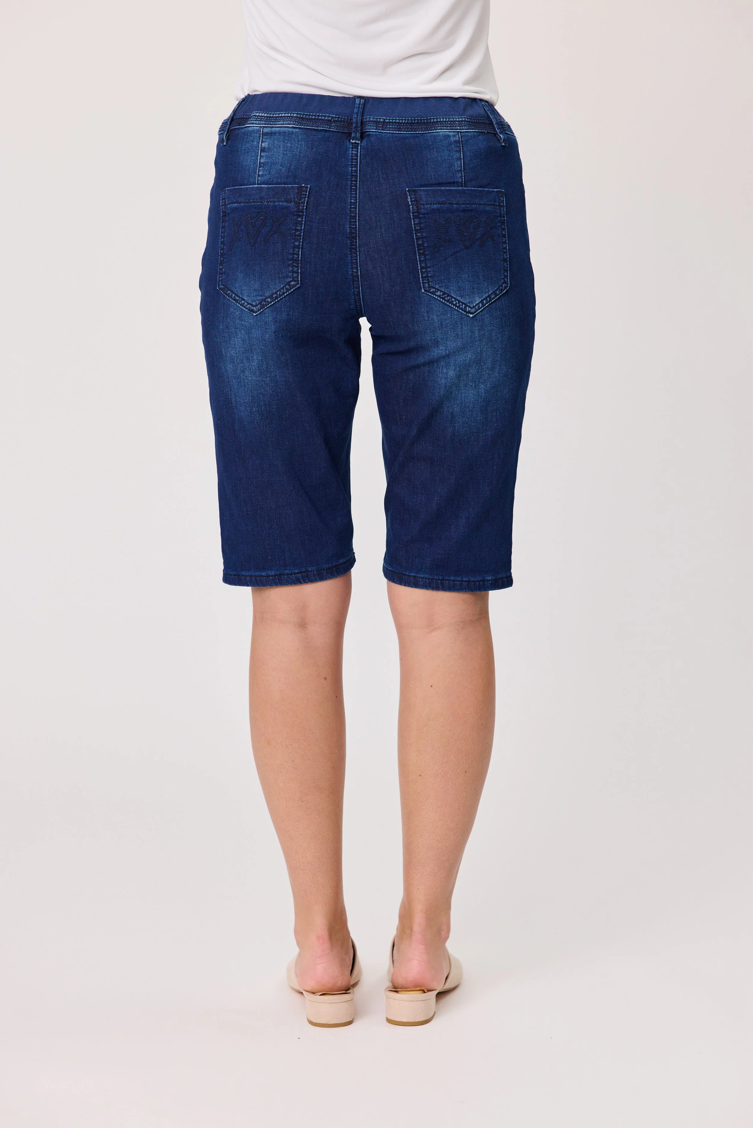 Classified Long Length Knit Denim Short