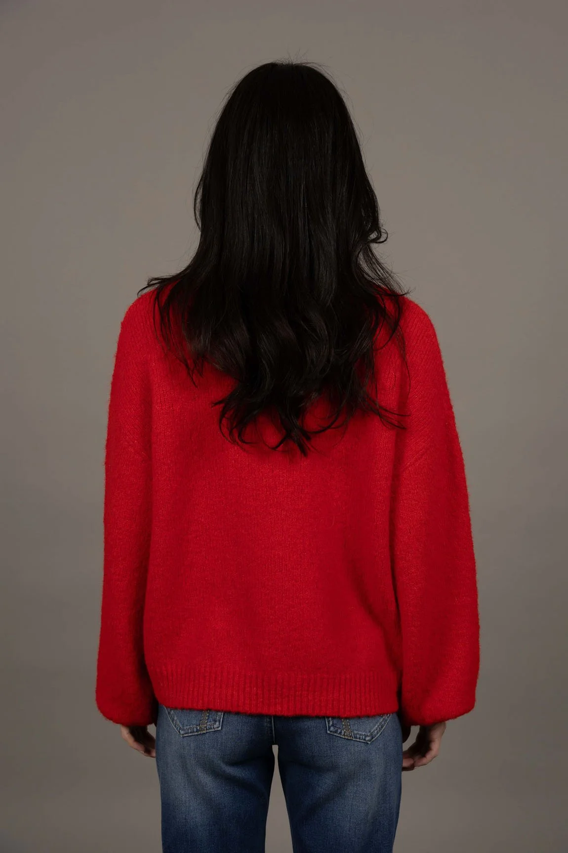 HW26217 - NOUVEAU V NECK JUMPER - SCARLET BACK.jpg