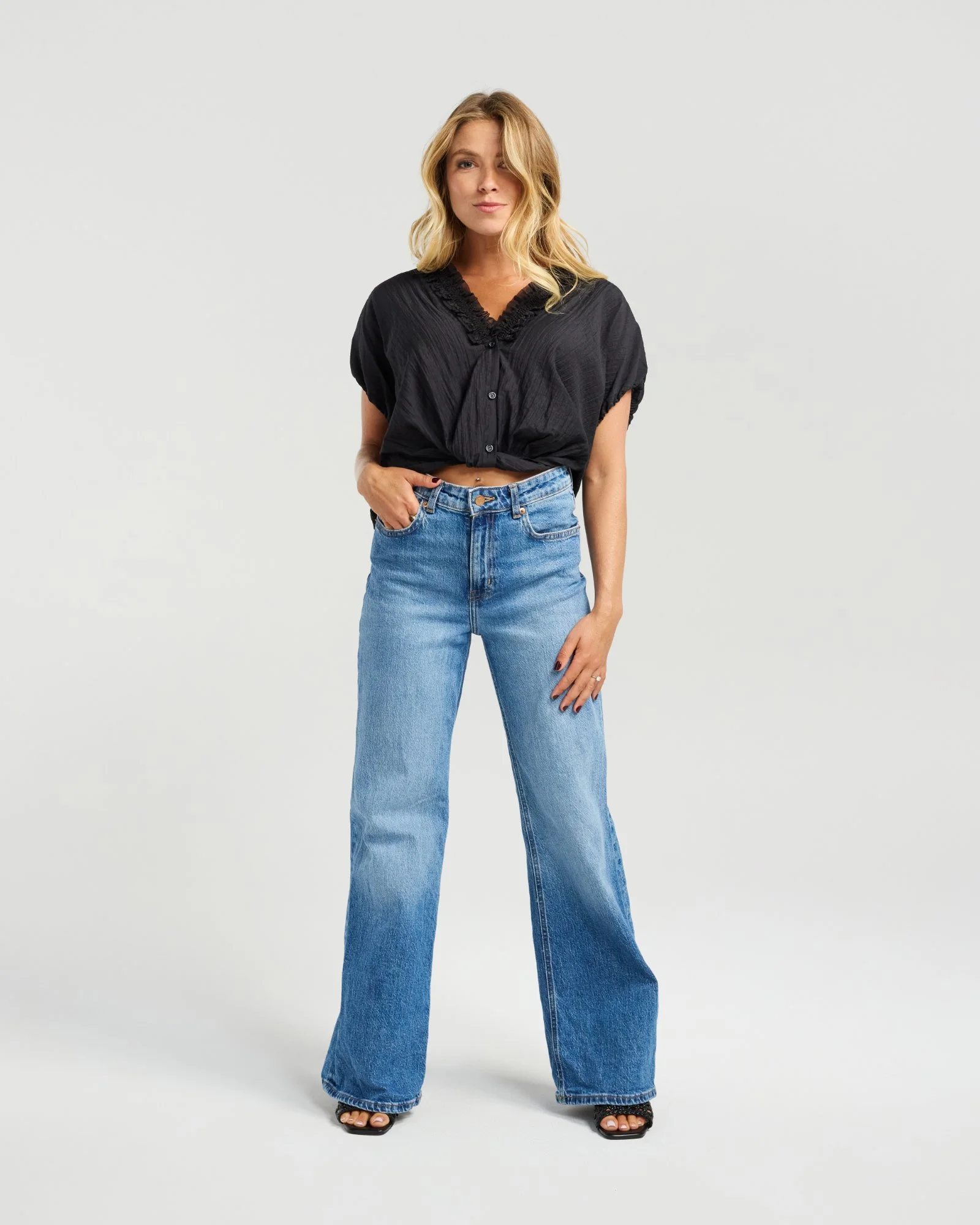 NMBR Rose Fern Top