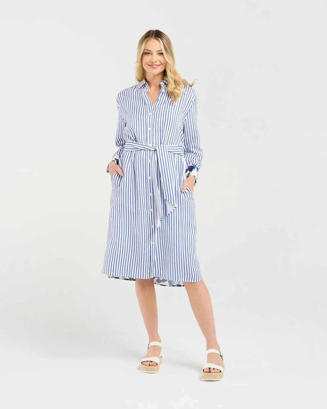 Blackstone Margot Print Back Shirt Dress