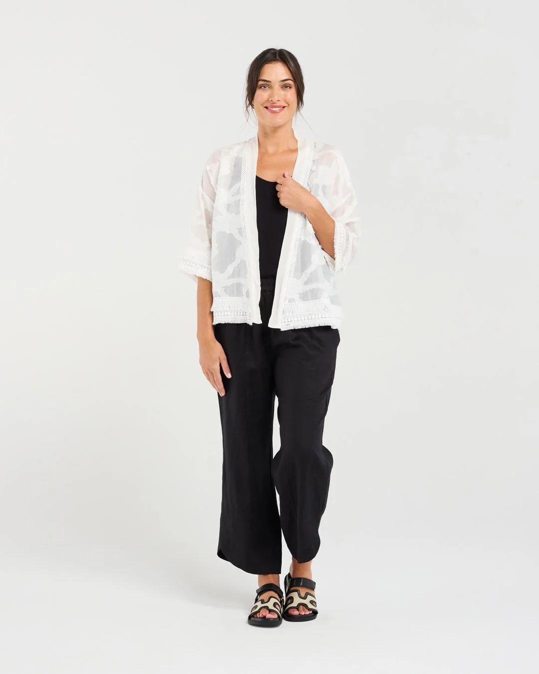 Blackstone Nanette Fringe Trim Cover-up