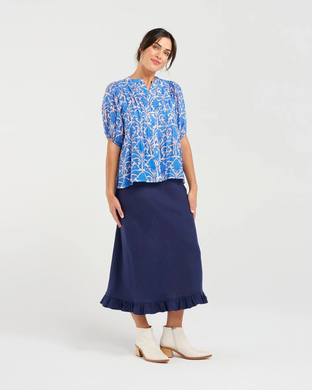 Blackstone Bridget Pintuck Front Shirt
