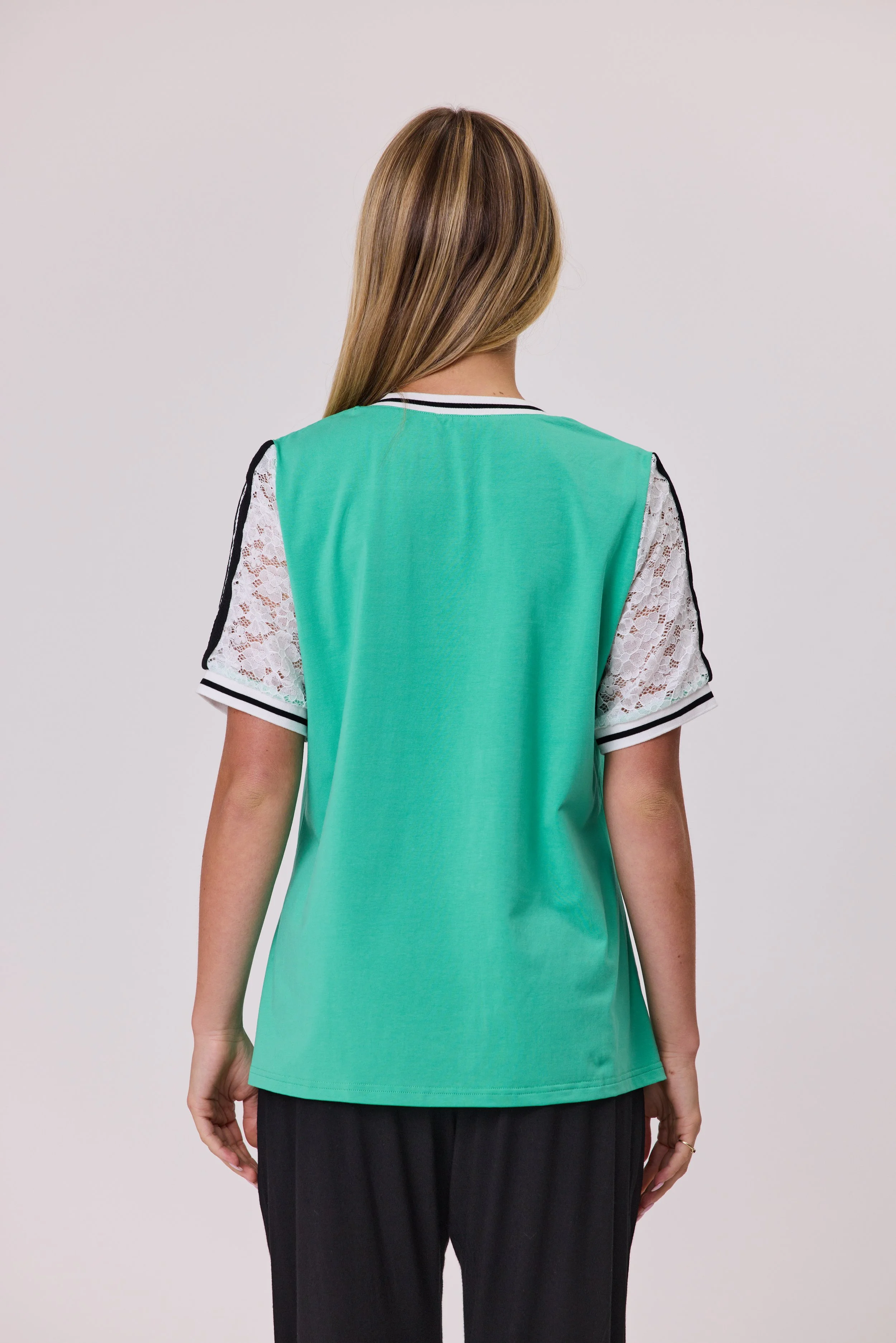 Classified Haven Lace Trim Tee