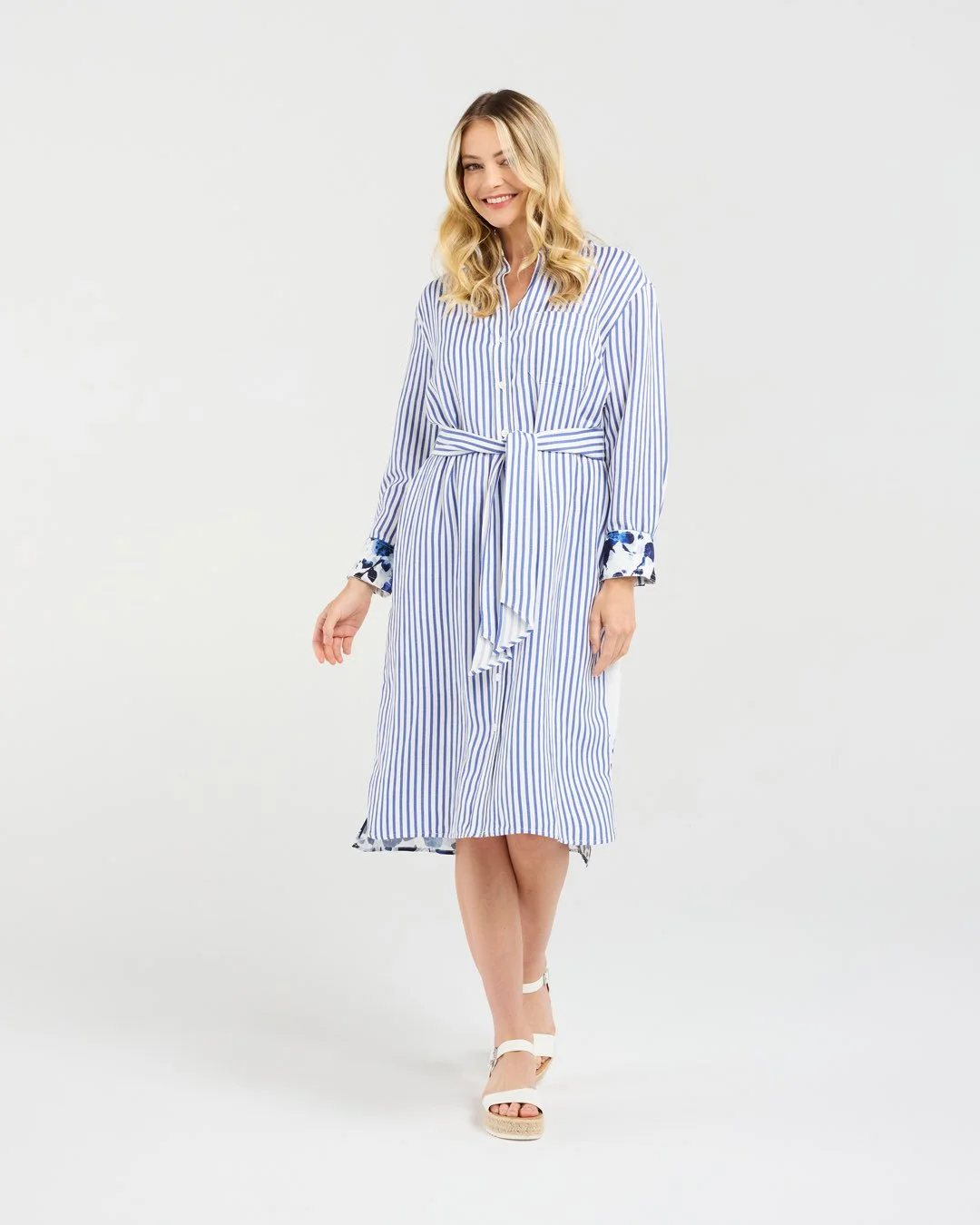 Blackstone Margot Print Back Shirt Dress