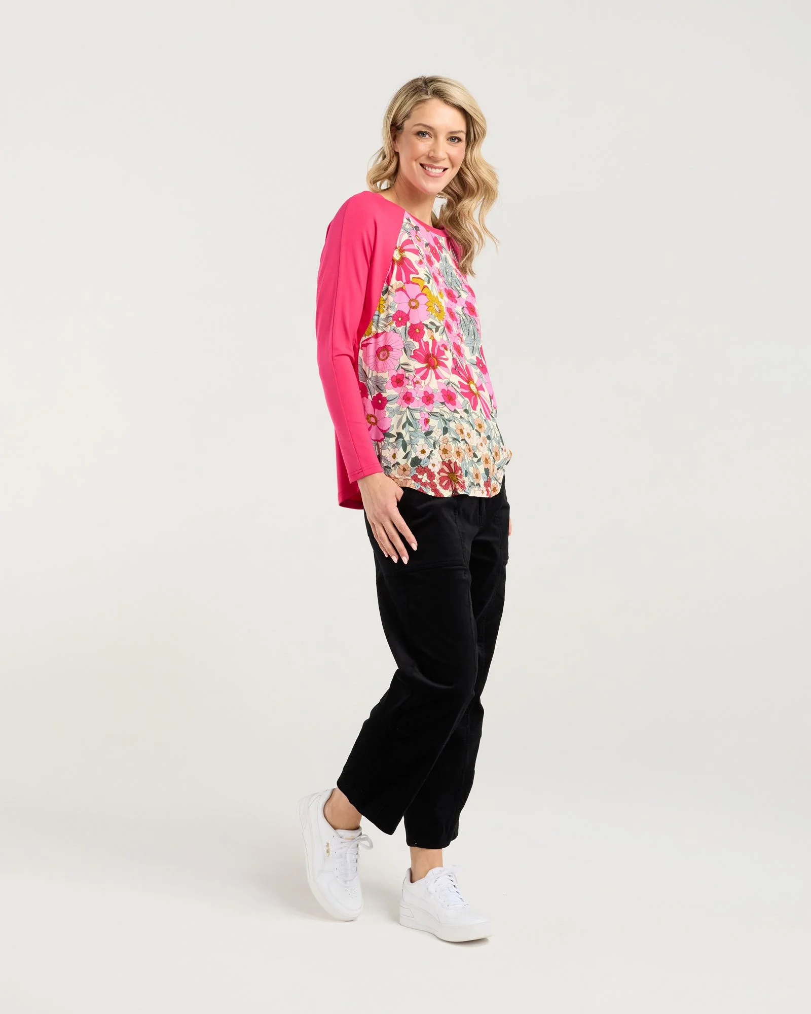 Blackstone Gershwin Print Floral Top